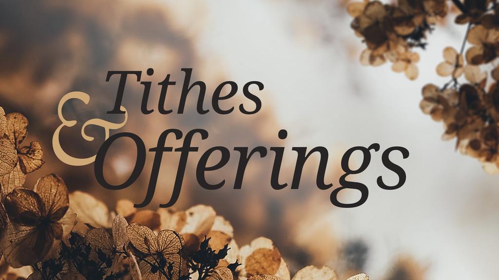 Foliage Tithes and Offerings - Graphics for the Church - Logos Sermons