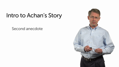 Background to the Achan Story