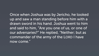 Joshua’s Encounter with the Commander (Josh 5:13–15)