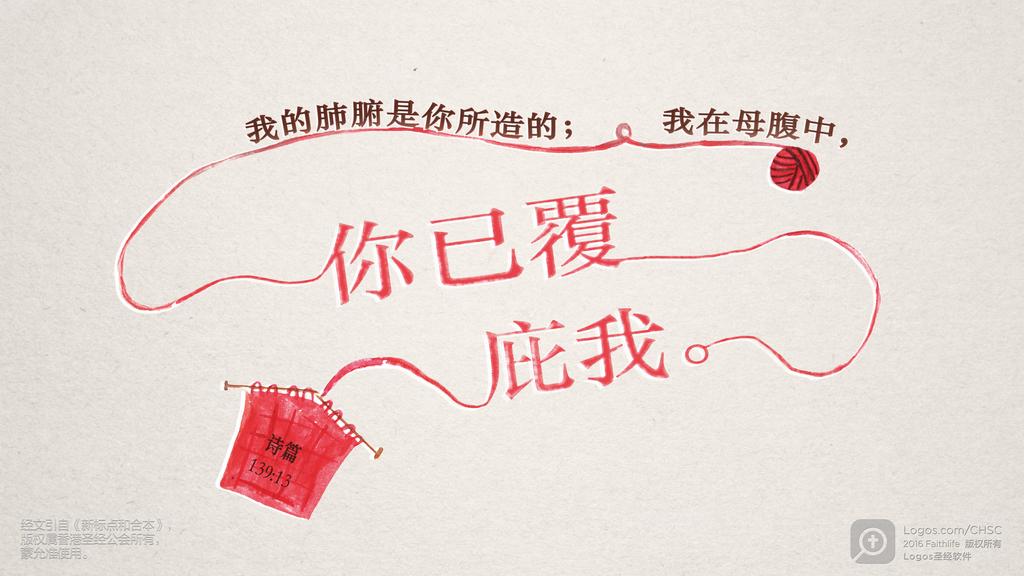 诗篇 139：13: 我的肺腑是你所造的；我在母腹中，你已覆庇我。