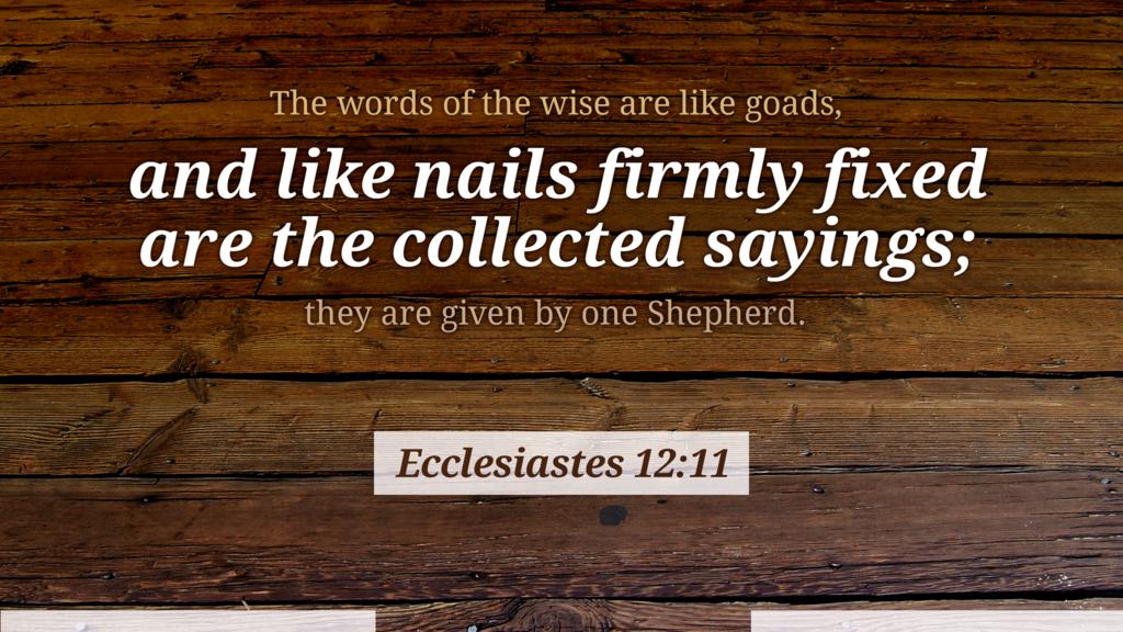 Ecclesiastes 12:11 large preview