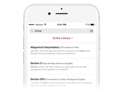 Search on iPhone