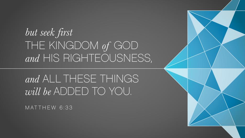 Matthew 6:33 large preview