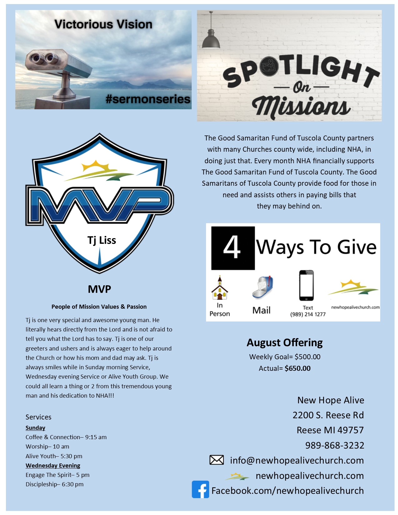 Monthly Newsletter Back 0919