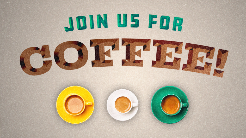 Join Us For Coffee Bevel large preview