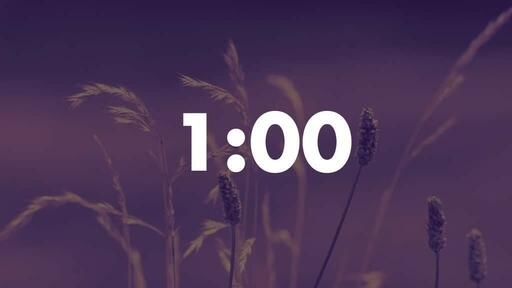 Purple Wildgrass - Countdown 1 min