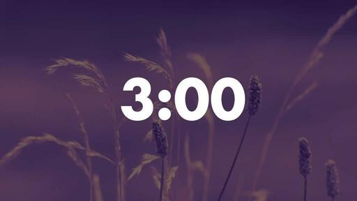 Purple Wildgrass - Countdown 3 min