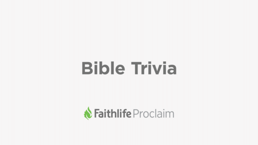 Bible Trivia