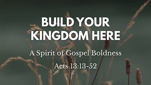 A Spirit of Gospel Boldness