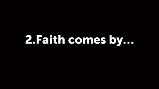 Building your faith (faith week 3)