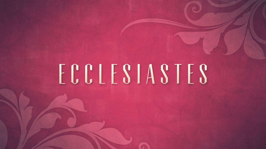 Ecclesiastes large preview