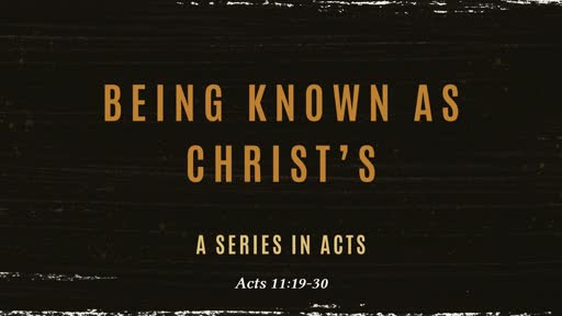 Being known as Christ's