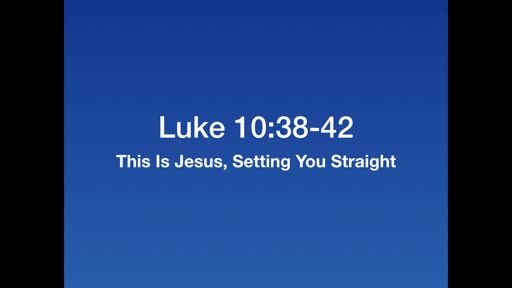 The is Jesus, Setting You Straight