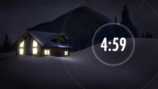 Cabin Snow - Countdown 5 minute