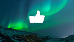 Aurora Borealis Over Mountains  PowerPoint image 7