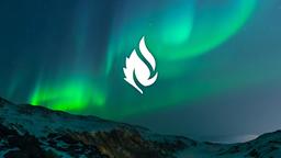 Aurora Borealis Over Mountains  PowerPoint image 8