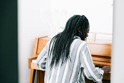 Woman Playing Piano  image 5