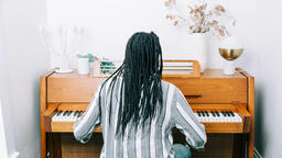 Woman Playing Piano  image 3
