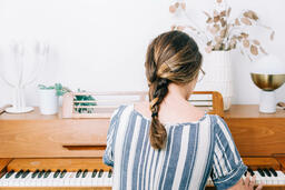 Woman Playing Piano  image 1