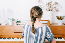 Woman Playing Piano  image 3