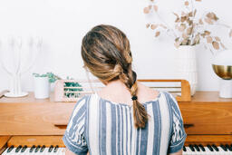 Woman Playing Piano  image 2