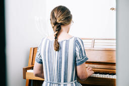 Woman Playing Piano  image 3
