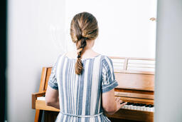 Woman Playing Piano  image 1