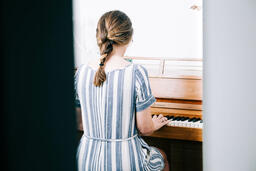 Woman Playing Piano  image 2