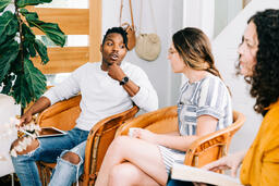 Small Group Members having Conversation  image 1