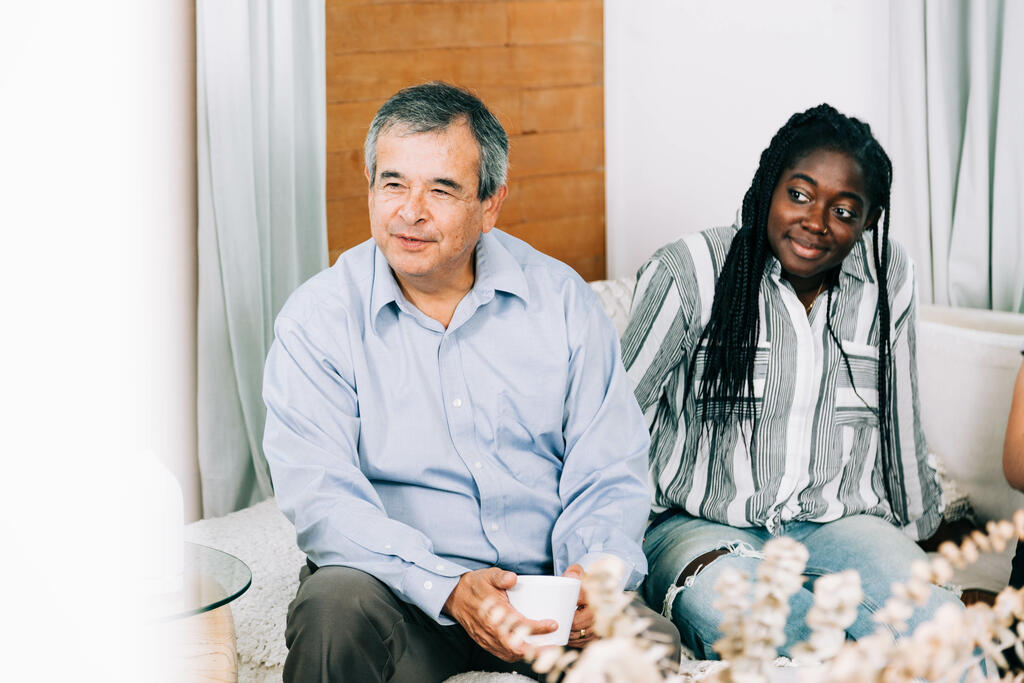 Small Group Members in Conversation large preview