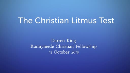 The Christian Litmus Test