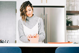 Woman Wrapping a Christmas Present  image 2