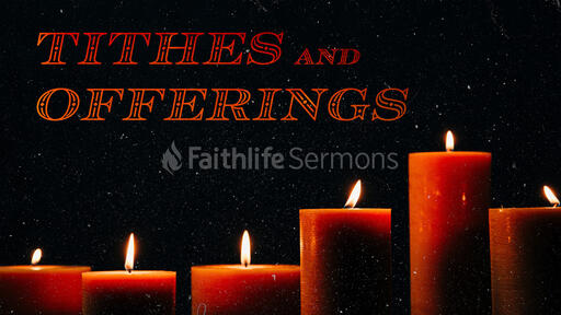 Tithes And Offering Candle