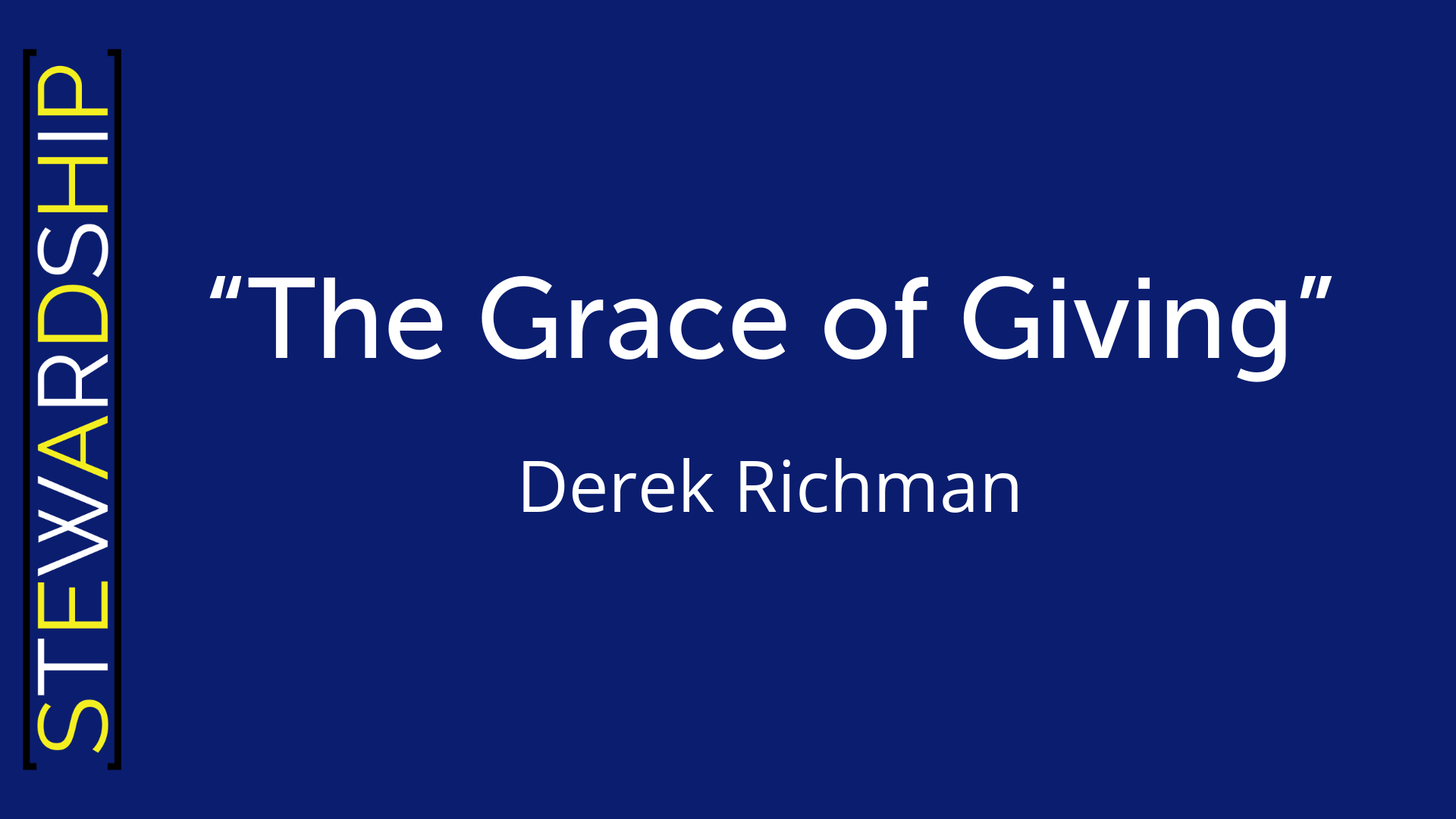 The Grace Of Giving Faithlife Sermons
