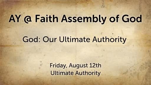 Our Ultimate Authority