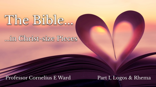 Part I (Logos & Rhema) The Bible in Christ-size Pieces