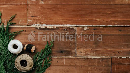 Twine and Cedar Branches