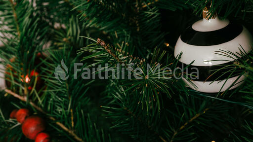 Striped Christmas Ornament