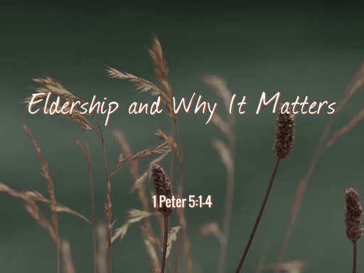 Eldership and Why it Matters