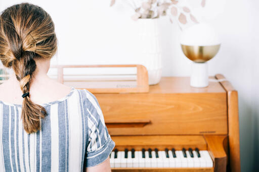 Woman Playing Piano