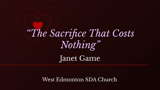 The Sacrifice That Costs Nothing