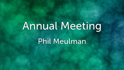 20191124 10am Annual Meeting