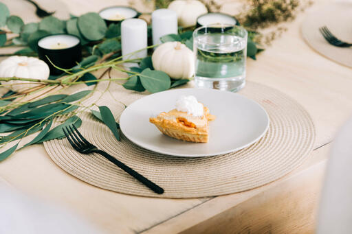 Slice of Apple Pie with Whipped Cream