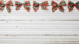 Plaid Christmas Bows  image 1