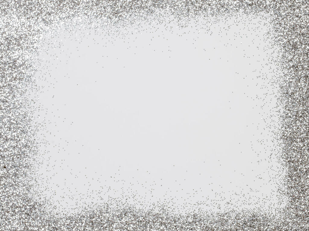 Border of Silver Glitter large preview