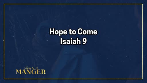 Hope to Come-December 1, 2019