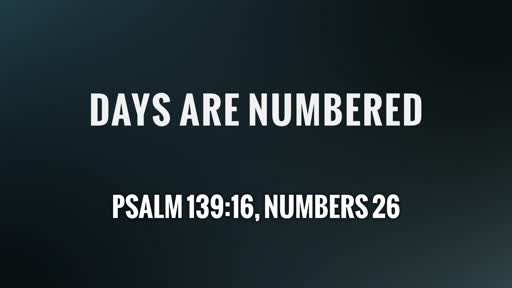 Numbers Matter to GOD 