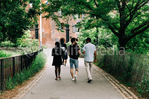 Group of Friends Walking Together