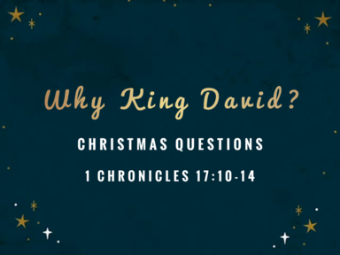 ‎Why King David?