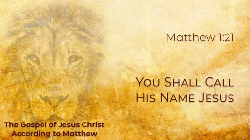 You Shall Call His Name Jesus